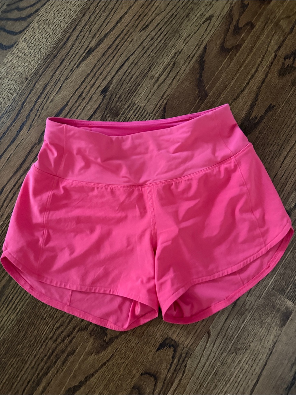 lululemon athletica Hot Pink Speed up Shorts Size 4